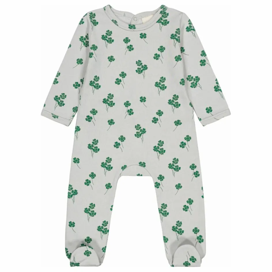 Hot Studio Bohème Pyjama Chubby Trèfles Coton Bio | Gris