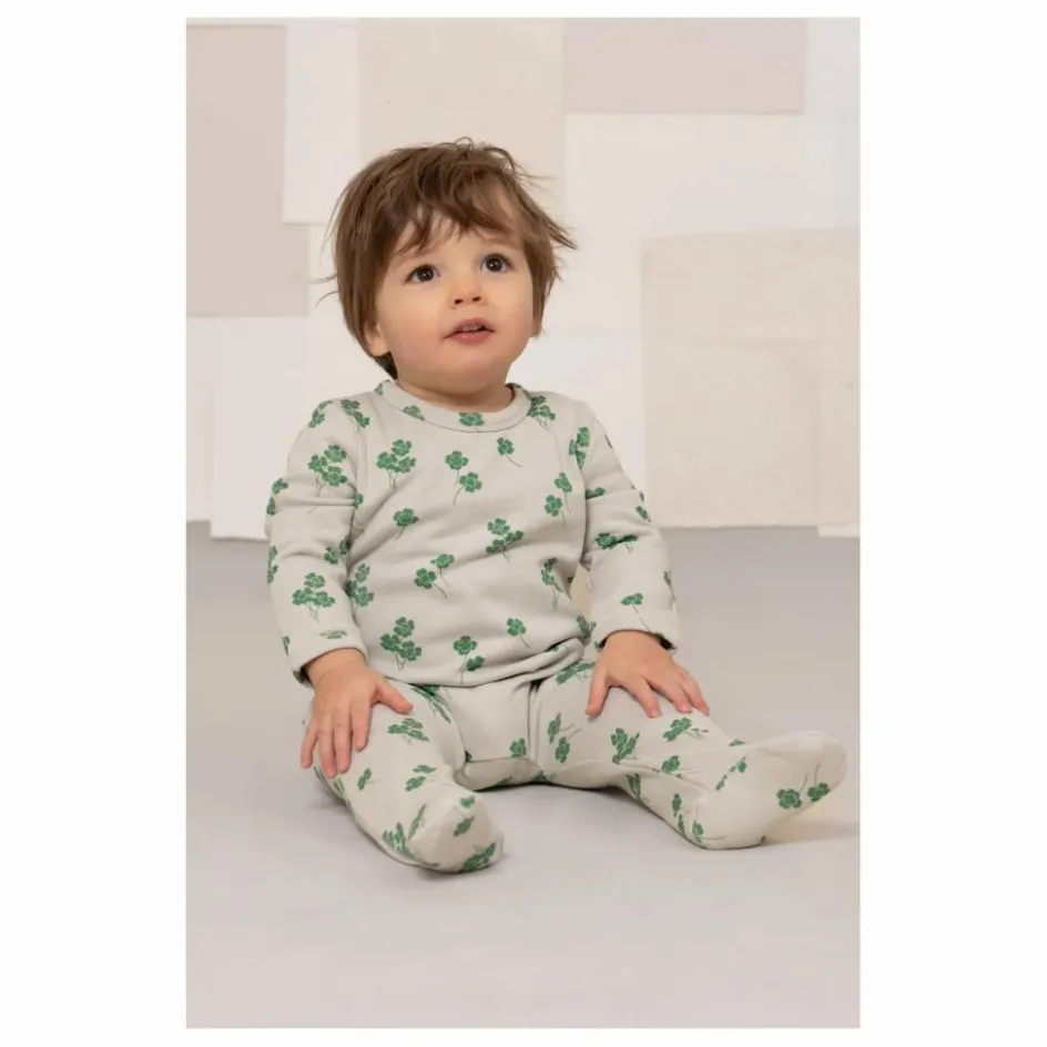 Hot Studio Bohème Pyjama Chubby Trèfles Coton Bio | Gris