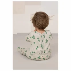 Hot Studio Bohème Pyjama Chubby Trèfles Coton Bio | Gris
