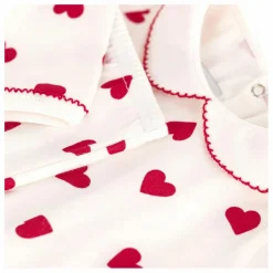 Petit Bateau Pyjamas, Sous-Vêtements|Pyjamas, Sous-Vêtements*Pyjama Col Cœurs Coton Bio |