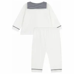 Petit Bateau Pyjama Col Rayé Coton Bio || Pyjamas, Sous-Vêtements|Pyjamas, Sous-Vêtements