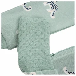 Outlet Petit Lem Pyjama Convertible Léopards Coton Bio | Vert amande