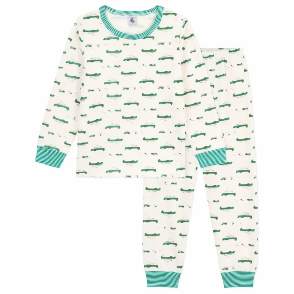 Petit Bateau Pyjama Crocodiles Coton Bio ||Enfant Nuit, Sous-Vêtements