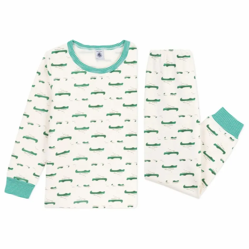 Petit Bateau Pyjama Crocodiles Coton Bio ||Enfant Nuit, Sous-Vêtements