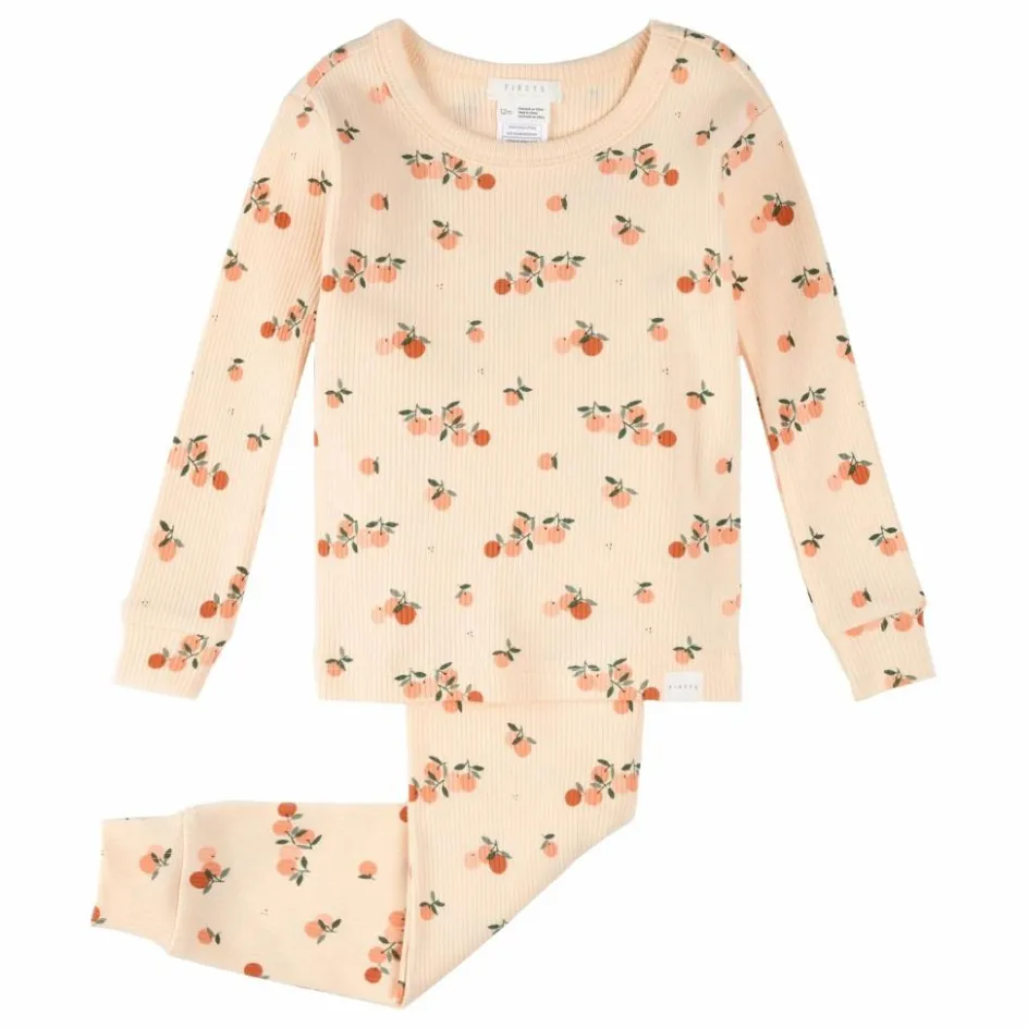 Petit Lem Pyjama Côtelé Agrumes Coton Bio || Pyjamas, Sous-Vêtements|Pyjamas Et Bodies