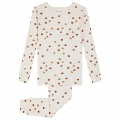 Enfant Petit Lem Nuit, Sous-Vêtements|Nuit, Sous-Vêtements*Pyjama Côtelé Citrouilles Coton Bio |