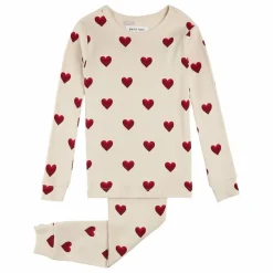 Enfant Petit Lem Pyjamas, Sous-Vêtements|Pyjamas Et Bodies*Pyjama Côtelé Cœurs Coton Bio |