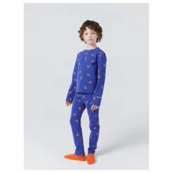 Sale Bobo Choses Pyjama Côtelé Zèbres Coton Bio | Bleu roi