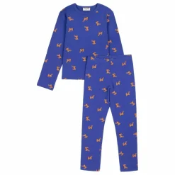 Sale Bobo Choses Pyjama Côtelé Zèbres Coton Bio | Bleu roi