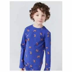 Sale Bobo Choses Pyjama Côtelé Zèbres Coton Bio | Bleu roi