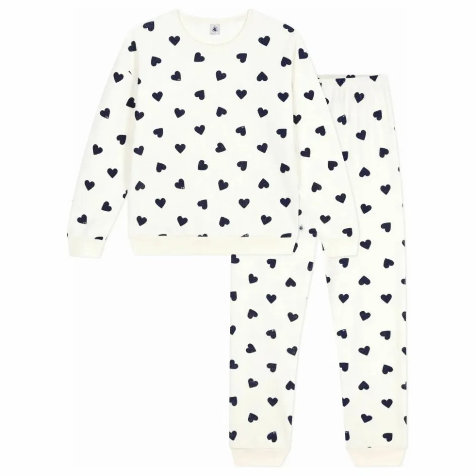 Femme Petit Bateau Nuit*Pyjama Cœurs Eponge |