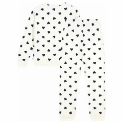Femme Petit Bateau Nuit*Pyjama Cœurs Eponge |