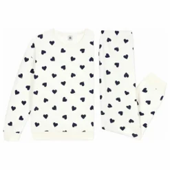 Femme Petit Bateau Nuit*Pyjama Cœurs Eponge |