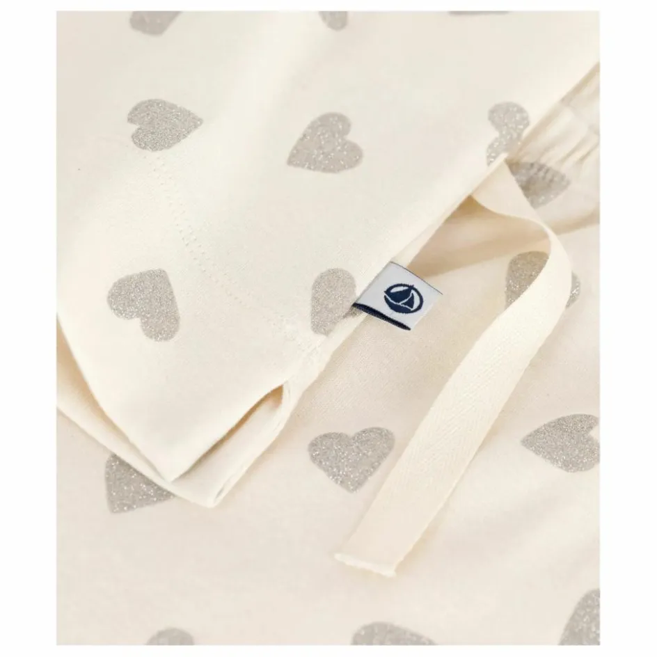 Femme Petit Bateau Nuit*Pyjama Cœurs Pailletés Coton Bio |