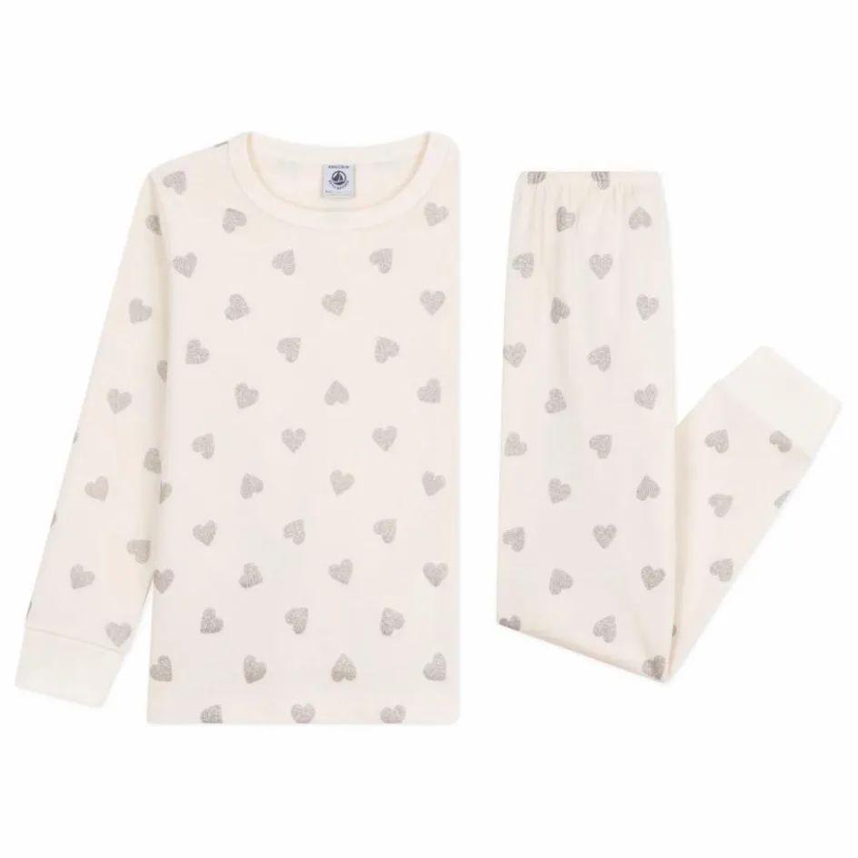 Online Pyjama Cœurs Pailletés Coton Bio | Enfant Nuit, Sous-Vêtements