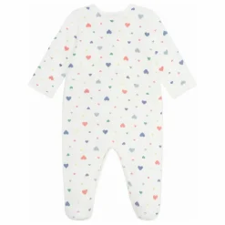 Petit Bateau Pyjama Dors Bien Avec Pieds Cœurs Coton Bio || Pyjamas, Sous-Vêtements|Pyjamas Et Bodies