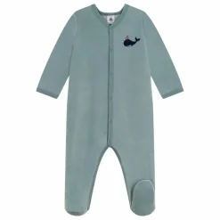 Outlet Petit Bateau Pyjama Dors Bien Baleine Coton Bio | Vert