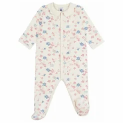 Petit Bateau Pyjamas, Sous-Vêtements|Pyjamas Et Bodies*Pyjama Dors Bien Col Fleuri Coton Bio |