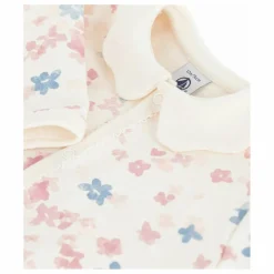Petit Bateau Pyjamas, Sous-Vêtements|Pyjamas Et Bodies*Pyjama Dors Bien Col Fleuri Coton Bio |