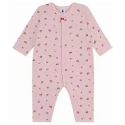 Discount Petit Bateau Pyjama Dors Bien Fleuri Coton Bio | Rose pâle