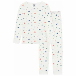 Discount Pyjama Elastiqué Cœurs Coton Bio | Enfant Nuit, Sous-Vêtements