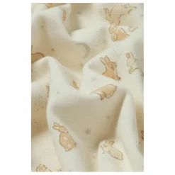 New Sleepy Doe Pyjama Lapins Coton Bio | Ecru