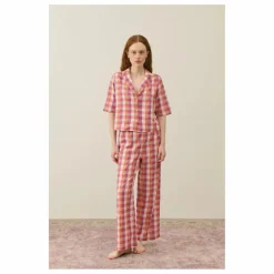 Louise Misha Pyjama Louka Carreaux Coton Bio - Collection Femme ||Femme Nuit