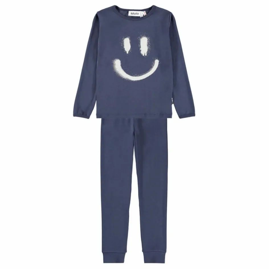 Discount Molo Pyjama Lue Coton Bio | Bleu