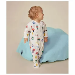 Best Petit Bateau Pyjama Molleton Boules de Noël | Blanc