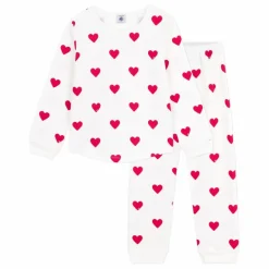 Petit Bateau Pyjama Molletonné Cœurs ||Enfant Nuit, Sous-Vêtements|Nuit, Sous-Vêtements