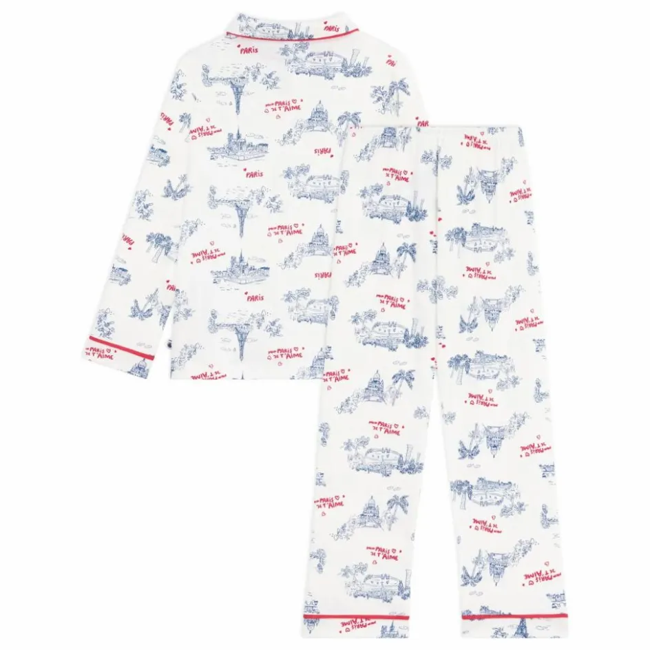 Enfant Petit Bateau Nuit, Sous-Vêtements|Nuit, Sous-Vêtements*Pyjama Mon Paris Coton Bio |