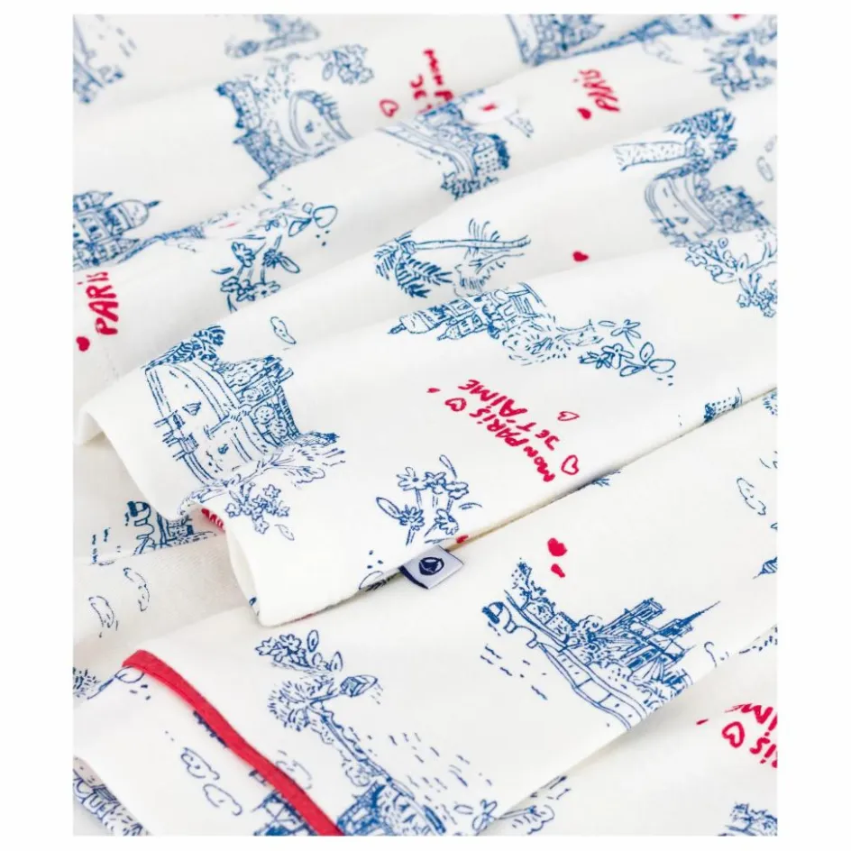 Enfant Petit Bateau Nuit, Sous-Vêtements|Nuit, Sous-Vêtements*Pyjama Mon Paris Coton Bio |