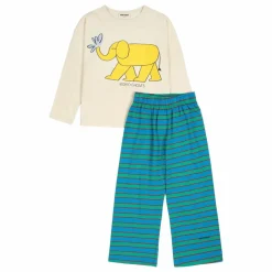 Bobo Choses Pyjama Rayé Eléphant Coton Bio ||Enfant Nuit, Sous-Vêtements|Nuit, Sous-Vêtements