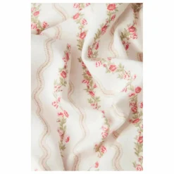 Best Sleepy Doe Pyjama Rayé Fleuri Coton Bio | Ecru