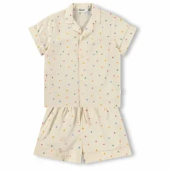 Enfant Molo Nuit, Sous-Vêtements*Pyjama Short Lexi Cœurs Coton Bio |