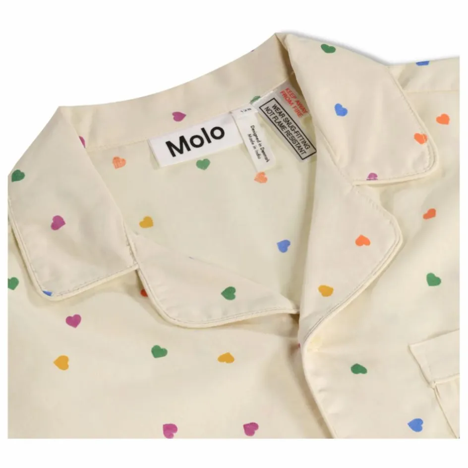 Enfant Molo Nuit, Sous-Vêtements*Pyjama Short Lexi Cœurs Coton Bio |