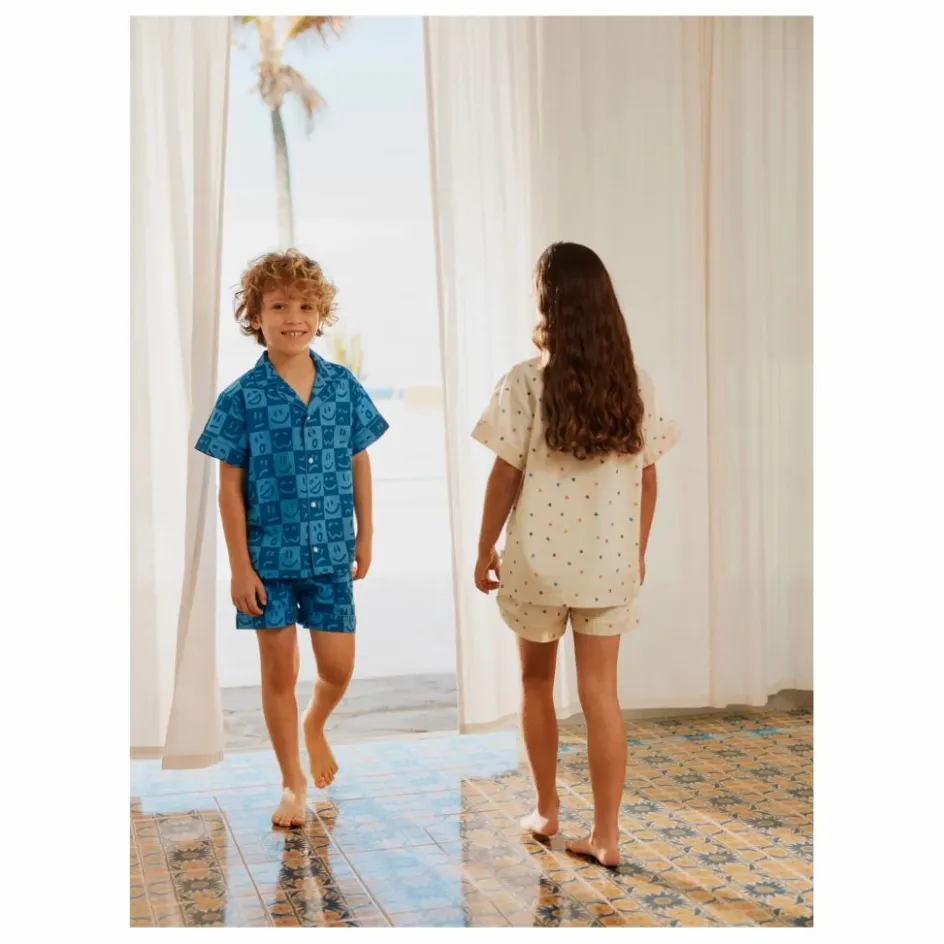 Online Pyjama Short Lexi Damier Coton Bio | Enfant Nuit, Sous-Vêtements|Nuit, Sous-Vêtements