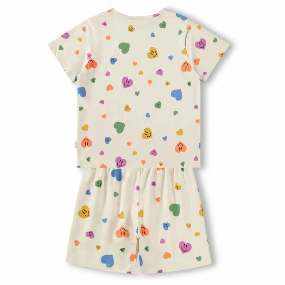 Molo Pyjama Short Luvis Cœurs Coton Bio ||Enfant Nuit, Sous-Vêtements|Nuit, Sous-Vêtements