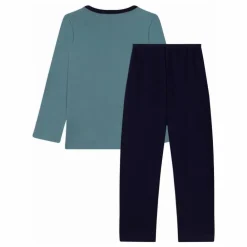 Hot Petit Bateau Pyjama Zèbre Coton Bio | Bleu