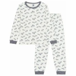 Enfant Petit Bateau Nuit, Sous-Vêtements*Pyjama Zèbres Coton Bio |