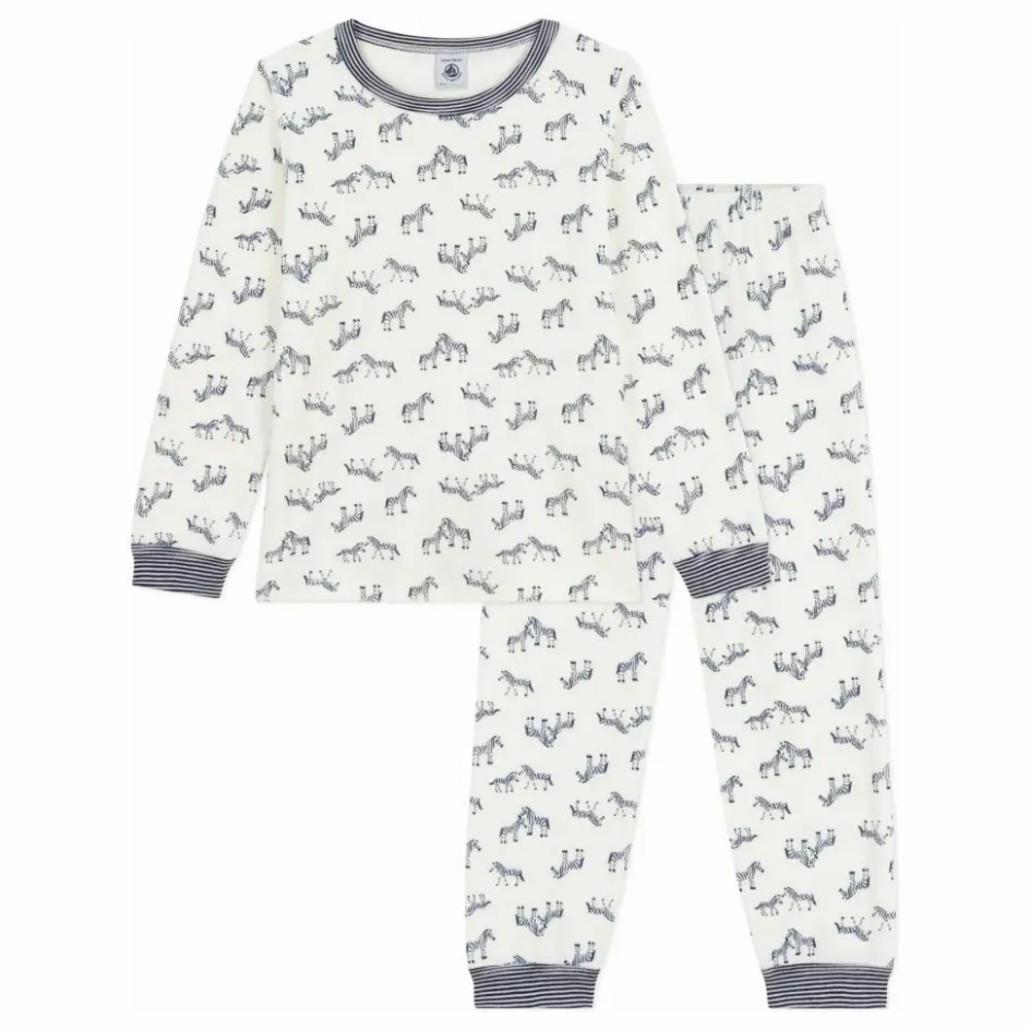 Enfant Petit Bateau Nuit, Sous-Vêtements*Pyjama Zèbres Coton Bio |