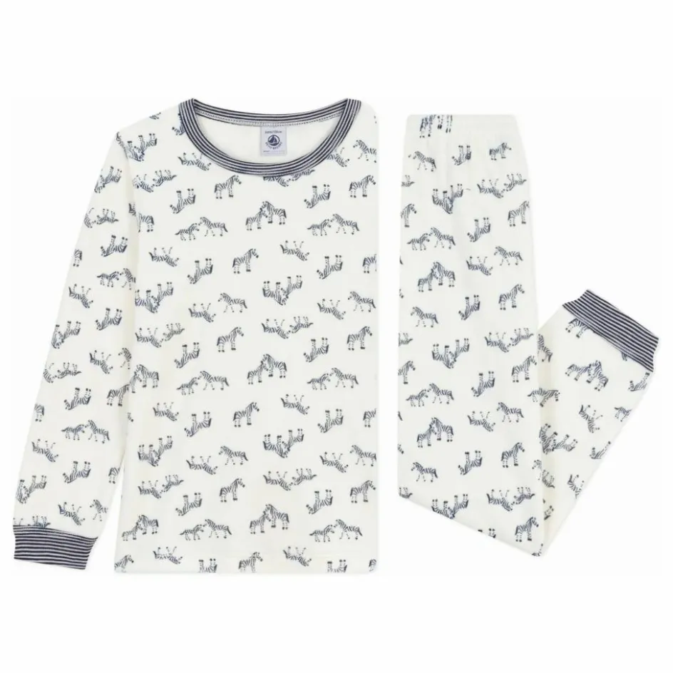Enfant Petit Bateau Nuit, Sous-Vêtements*Pyjama Zèbres Coton Bio |