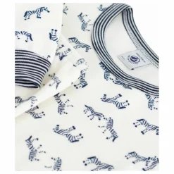 Enfant Petit Bateau Nuit, Sous-Vêtements*Pyjama Zèbres Coton Bio |