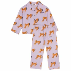 Clearance Bobo Choses Pyjama Zèbres Coton Bio | Lavande
