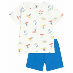 Enfant Petit Bateau Nuit, Sous-Vêtements*Pyjashort Bossela Coton Bio |