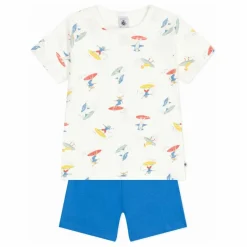 Enfant Petit Bateau Nuit, Sous-Vêtements*Pyjashort Bossela Coton Bio |