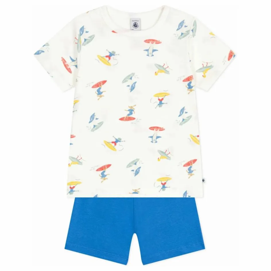 Enfant Petit Bateau Nuit, Sous-Vêtements*Pyjashort Bossela Coton Bio |
