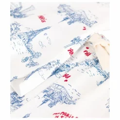Discount Petit Bateau Pyjashort Broken Coton Bio | Ecru