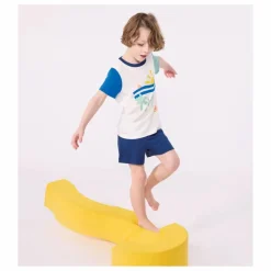 Enfant Petit Bateau Nuit, Sous-Vêtements*Pyjashort Brooklyn Coton Bio |