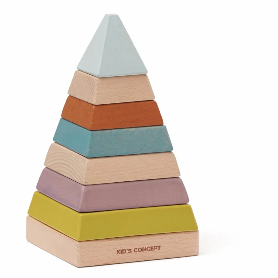 New Pyramide à empiler en bois Jouets D'Éveil